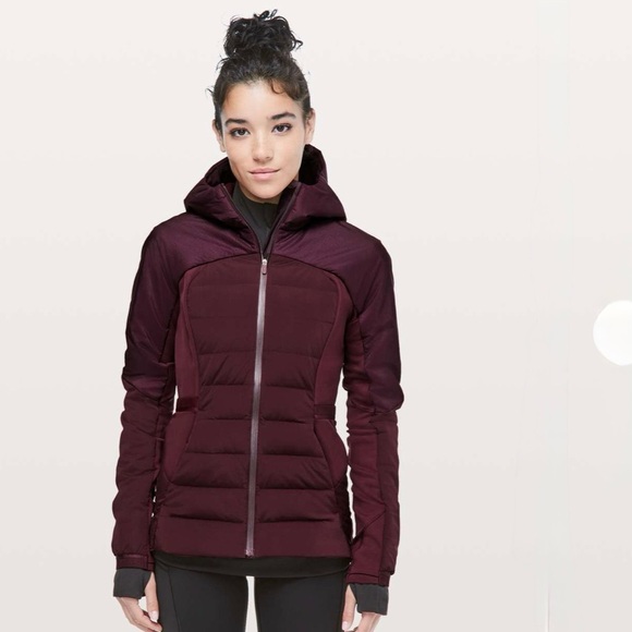 Lululemon Down For It All down Jacket Color dark adobe size 6 - Picture 1 of 14